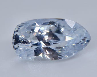 2.70ct Natural White Sapphire, Elongated Fancy Cut, Unheated Ceylon Loose Gemstone