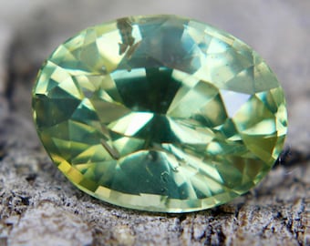 Natural Green Sapphire | Oval Cut | 2.89 Carat | 9.61x7.41 mm | 2.89 Carat | Earth Sourced Genuine Gemstone