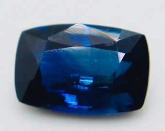 Natural Blue Sapphire | Cushion Cut | 6.81x4.55 mm | 0.85 Carat |  VVS | BLUE SAPPHIRE | Beautiful Sapphire | Stones | Engagements