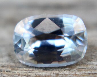 Natural White Sapphire | Cushion Cut | 0.73 Carat | 6.20x4.36 mm | Engagement Rings | White Sapphire Rings | Loose White Sapphire | Wedding