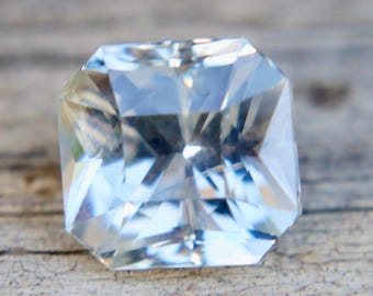 2.37 Carat Natural Colourless Sapphire | Octagonal Step Cut | Unheated White Sapphire | Ceylon Origin | Engagement Gemstone