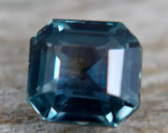 Natural Green Sapphire | Asscher Cut | 5.11x4.90 mm | 0.90Carat | Unheated Untreated Sapphire | Engagement Ring | Sapphire Ring