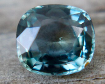 Natural Parti  Sapphire | Cushion Cut | 1.18 Carat | 6.60x6.00 mm | Loose Sapphire | Engagements | Rings | Pendants | Bangles | Crystals