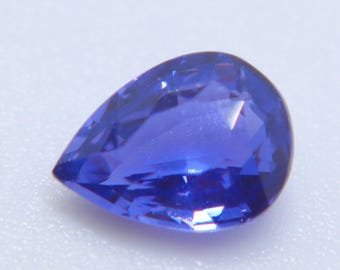 Natural Purple Sapphire 1.10ct Pear Cut Unheated Ceylon VVS Loose Gemstone for Engagement Ring Fine Jewelry