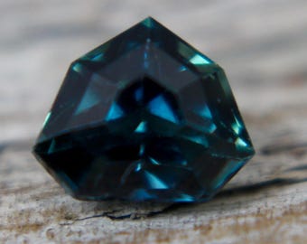 Beautiful Natural Teal Sapphire | Modified Trillion Cut |  6.75x5.60 mm | 1.19 Carat | Sapphire Engagement Ring | Sapphire Jewellery