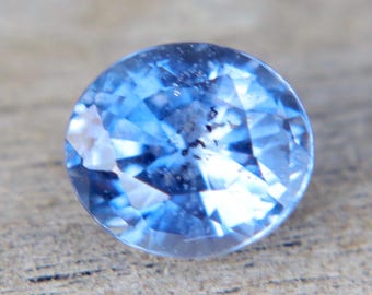 Natural Blue Sapphire | Oval Cut | 7.10x6.15x4.75 mm | Loose Sapphire | Jewellery Engagement Rings | Jewellery | Loose Sapphire Gemstone