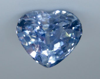 Loose Blue Sapphire | Heart Cut | 7.60x6.65 mm | 2.04 Carat | Engagement Rings | Birthday Gifts Ideas | Loose Crystals | Jewellery and Stone