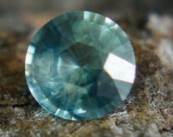 Natural Blue Green Sapphire  | Round Cut | 0.74 Carat | 5.50 mm | Loose Gemstones | Natural Sapphire Rings | Natural Gemstones