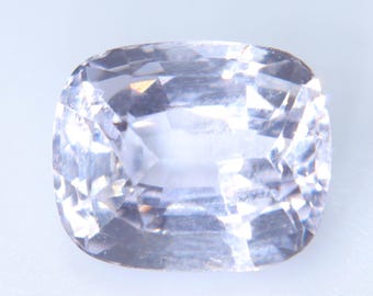 Natural White Sapphire 2.15ct | Cushion Cut | Unheated & Untreated Ceylon | Colorless Loose Gemstone | Sapphire Pal Australia