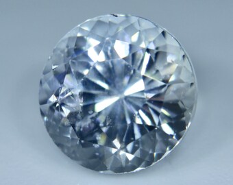 Natural White Sapphire | Round Cut | 7.10 mm | 2.10 Carat | Loose Colourless Sapphire | White Sapphire Ring | Sapphire Rings | Engagement