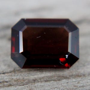 Ceylon Red Spinel Gemstone: 1.84 Carat Emerald Cut Loose Gem