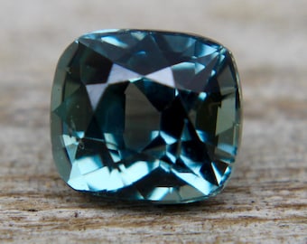 Natural Green Sapphire | Cushion Cut | 5.05x4.68 mm | 0.82 Carat | Engagement Ring | Wedding Band | Birthday Gifts |