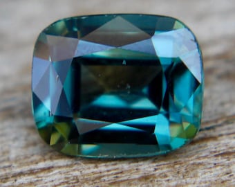 Natural Green Sapphire | Cushion Cut | 6.02x5.03 mm | 1.04 Carat | Eye Clean | Untreated Gemstones | Engagement Ring | Sapphire Jewelries