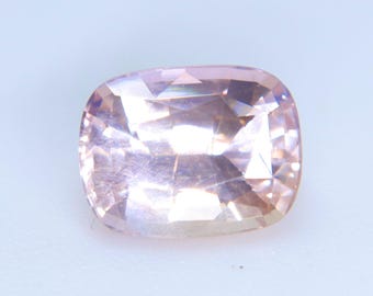 Natural Padparadscha Sapphire 1.72ct – Cushion Cut, VVS Pink-Orange Unheated Ceylon Gemstone | Rare Earth‑Sourced Stone