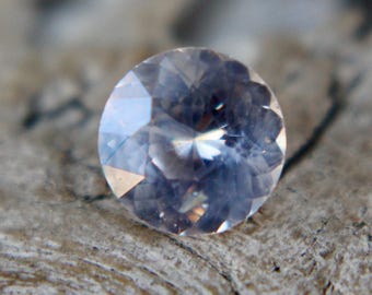 Natural Pale Pink Sapphire | Round Cut | 5.51 mm | Peach Sapphire Ring | Loose Sapphire | Engagement Ring | Sapphire Ring | Natural Sapphir