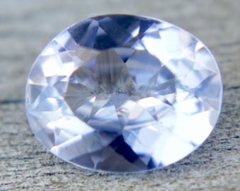 Natural Pale Blue Sapphire | Oval Cut | 0.87  Carat | 6.86x5.54 mm | Genuine Earth Mined Natural Gemstones | Jewellery Making Supplies