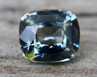 Natural Green Sapphire | Cushion Cut  | 6.25x5.43 mm | 1.22 Carat |  LOOSE Green SAPPHIRE | Jewellery Making  | Natural Sapphire