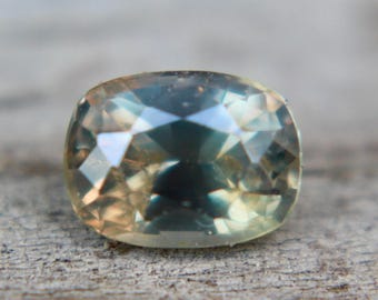 Natural Parti Sapphire | Cushion Cut | 1.08 Carat | 6.42x4.80 mm | Engagement Rings | Jewellery Making | Custom Made Jewellery | Sapphire