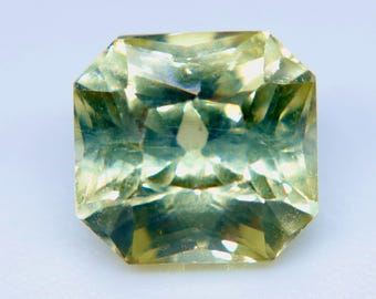 Natural Ceylon Alexandrite 1.61ct, Octagonal Radiant Cut, Green to Yellow Color Change Gemstone, Loose Jewelry Stone