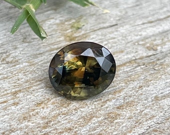 Natural Parti Sapphire | Oval Cut | 7.20x6.11 mm | 1.64 Carat | Unheated Untreated Sapphire | Bi Colour Sapphire Ring | Stone