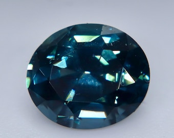 2.32 Ct Natural Teal Blue Spinel, Oval Cut Untreated Ceylon Loose Gemstone