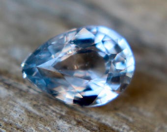 Natural Pale Purple Sapphire | Pear Cut | 7x5 mm | 0.86 Carat | Loose Purple Sapphire | Ceylon Sapphire | Engagement Rings