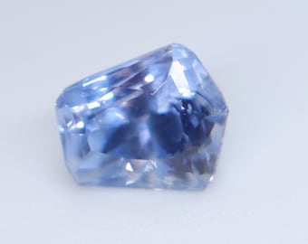 Natural Blue Sapphire 0.96 ct Freeform Cut Loose Sapphire | Ceylon Heated Gemstone | Eye Clean Sapphire for Jewelry Makers