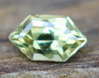 Natural Greenish Yellow Sapphire | Freeform Cut | 7.69x4.50 mm | 1.01 Carat | Loose Lemon Sapphire | Sapphire | Engagement Rings