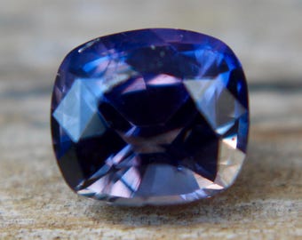 Natural Purple Sapphire |  Cushion Cut | 6.13x5.49 mm |  1.34 Carat | Engagement Rings | Unheated Sapphire Rings | Gemstones Jewellery |