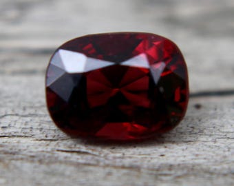 Natural Red Spinel | Cushion Cut | 1.02 Carat | 6.50x4.90 mm | Engagement Rings | Ruby Rings | Heart Shaped Gemstones
