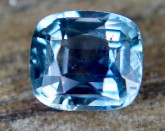 Natural Parti Sapphire  | Cushion Cut | 1.12 Carat | 6.07x5.45 mm | Unheated | Untreated | Green Purple Sapphire | Natural Sapphire |