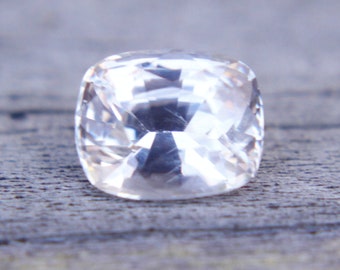 Beautiful Natural Pale Pink Orange Sapphire | Unique Colour | Cushion Cut | 7.21x5.82 mm | 1.58 Carat | Unheated | Untreated Gemstones