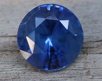 Natural Blue Sapphire | Round Cut | 6.53 mm | 1.25 Carat | Engagement Rings | Wedding Ring | Natural Blue Sapphire Ring | Birth Stones Rings