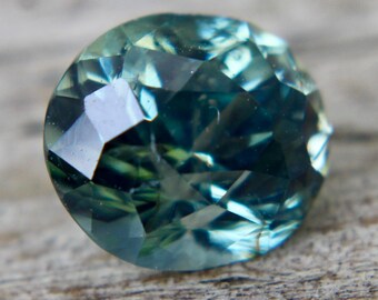 Loose Sapphire | Natural Green Sapphire |  Oval Cut | 1.30 Carat |  6.64x5.91 mm | Sapphire Engagement Ring | Genuine Sapphire Stone