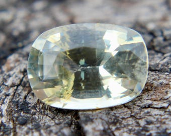 Natural Yellow Sapphire | Cushion Cut |  7.20x5.25 mm | 1.10 Carat | Untreated Unheated Sapphire | Yellow Sapphire Ring | Loose Gemstones