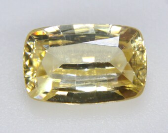 Natural Yellow Zircon | Cushion Cut | Jewellery Making Gemstones | Loose Gemstones | Zircon Rings | Engagement | Wedding | BirthDay | Crysta