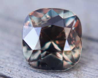 Natural Brown Orange Sapphire | Cushion Cut | 6.50x6.10 mm | 1.64 Carat | Loose Gemstones | Stones | Unheated Sapphire | Engagement Rings