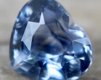 Loose Blue Sapphire | Heart Cut | 7.60x6.65 mm | 2.04 Carat | Engagement Rings | Birthday Gifts Ideas | Loose Crystals | Jewellery and Stone