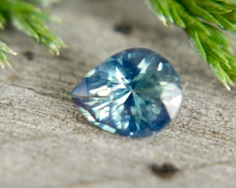 Natural Teal Sapphire | Pear Cut | 6.52x5.30 mm |  0.80 Carat | Loose Corundum | Unset Sapphire | Engagement Rings | Sapphire Ring