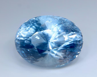 Natural Aquamarine 14.03ct Oval Cut | Ceylon Eye Clean Loose Gemstone | Large Aquamarine for Engagement Ring