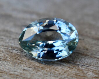 Natural Pale Green Sapphire | Pear Cut | 0.99 Carat | 7x5 mm | Genuine Earth Mined Natural Gemstones | Jewellery Making Supplies