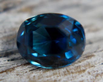 Natural Blue Green Sapphire | Oval Cut | 6.90x5.50 mm | 1.36 Carat | Loose Corundum | Unset Sapphire | Engagement Rings | Sapphire Ring