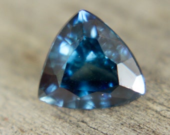 Natural Greenish Blue Sapphire Gemstonel |  Trillion Cut | 1.08 Carat | Blue Engagement Rings | Wedding Rings | Sapphire Loose