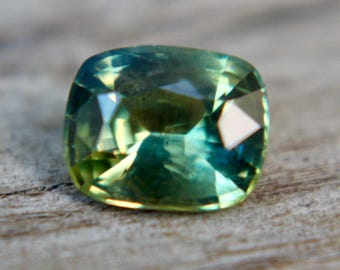 Natural Parti Sapphire | Cushion Cut | 1.08 Carat | 6.55.5.25 mm | Untreated Gemstones | Jewellery GEMSTONES