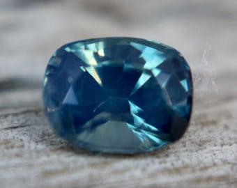 Natural Blue Green Sapphire | Cushion Cut | 1.05 Carat | 6.20x4.95 mm | Untreated Gemstones | Jewellery GEMSTONES