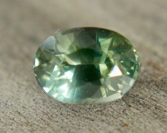 Natural Parti Sapphire | Oval Cut | 1.00 Carat | 6.46x4.76 mm | Sapphire Stones | Green Sapphire | Loose Gemstones | Jewellery Supplies