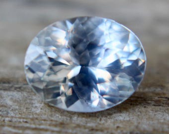Natural White Sapphire | Oval Cut | 7.61x6.09 mm | 1.38 Carat | Natural Sapphire Ring | Natural Sapphire Ring | Loose Gemstones