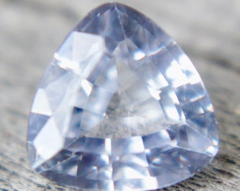 Natural White Sapphire | Trillion Cut | 1.00 Carat | 6.00x6.00 mm | No Enhancements | LOOSE GEMSTONE | Engagement