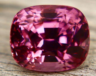 Natural Raspberry Pink Spinel 3.61 ct Cushion Cut, Ceylon Pink Spinel Loose Gemstone for Ring Pendant or Fine Jewelry