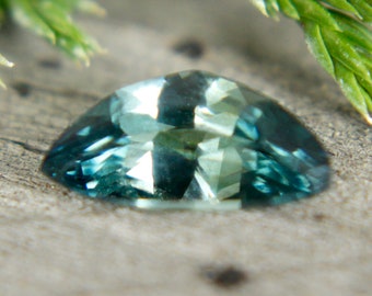 Natural Green Sapphire | Freeform Cut | 9.95x4.74 mm | Green Sapphire Engagement Ring | Loose Sapphire | Sapphire | Jewellery Supplies
